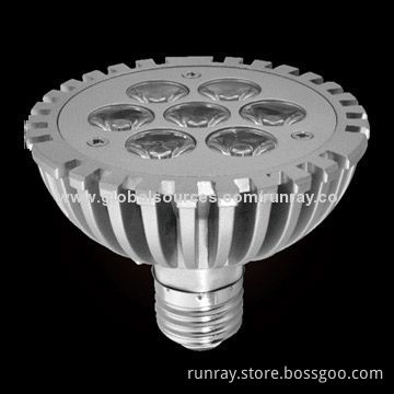 Factory, 7W PAR30 LED Bulb, 85-265V AC Voltage, CE Mark, Bridgelux Chip, 3-year Warranty, Aluminum